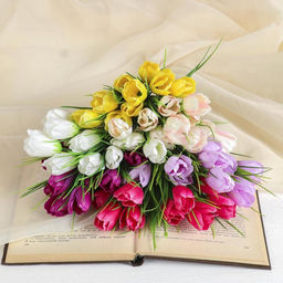 Цена за 2 шт. Букет искусственный «Тюльпаны», h=32 см, МИКС