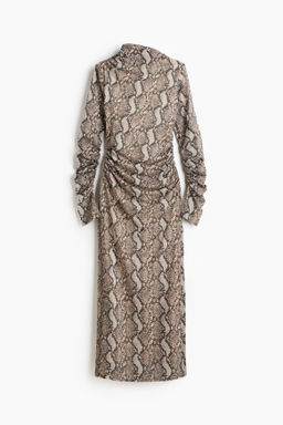 Vestido drapeado de punto