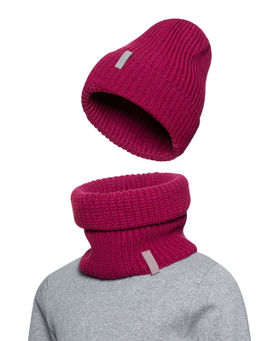 Комплект вязаный малина Ш-118 (56)