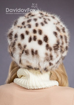 Шапка Берет экомех рысь