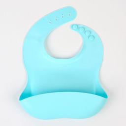 Набор для кормления: нагрудник, тарелка на присоске, ложка, Крошка Я, голубой  фото 2