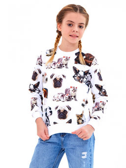 Свитшот "Перси-Клайд",белый