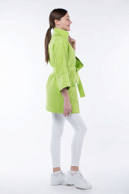 012-0054 Пальто облегченное (пояс) - El podio фото 3