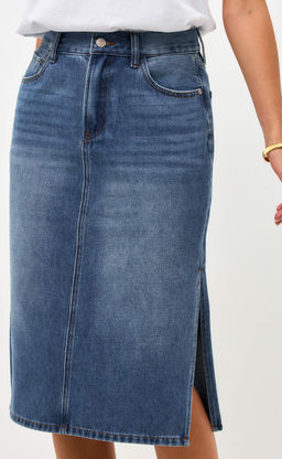 Юбка джинс F512-0203 m.blue - Fine joyce фото 3