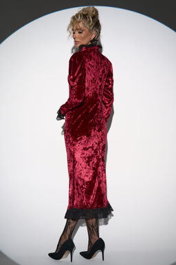 Платье Кэстл (бордовый) - Эльза фото 21