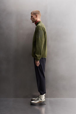 CONTRAST FLEECE KNIT CARDIGAN - Zara фото 4