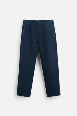 TEXTURED COTTON TROUSERS - Zara фото 6
