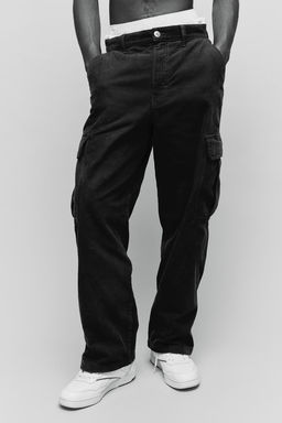 Loose Fit Corduroy cargo trousers - H&m фото 2