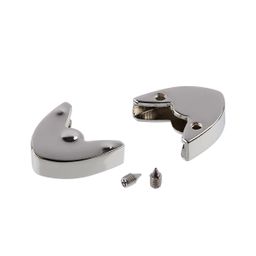 Фурнитура металл Gamma LTZ-02 Наконечник для молний 22х20х5 мм 5 x 1 шт в пакете с картонным еврослотом №01 под никель