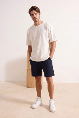 Lacivert Regular Fit Par_a Diki_li _rme _ort & Bermuda TMNSS26SR00020
