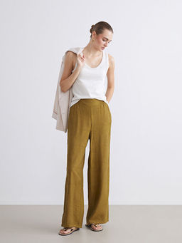 Beli Lastikli Nak??l? Kad?n Pantolon