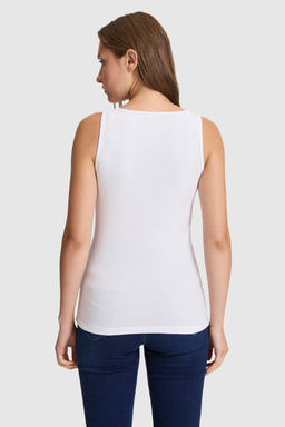 Kad_n Beyaz Kare Yaka Basic Ti__rt - U.s. polo assn фото 4