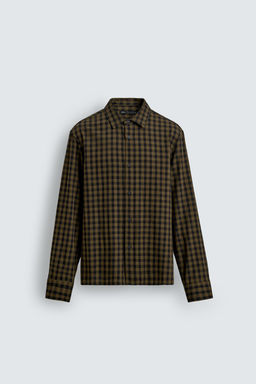 RELAXED FIT CHECK SHIRT - Zara фото 7