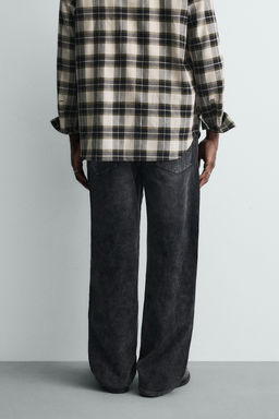 CORDUROY BAGGY TROUSERS WITH TWISTED SEAMS - Zara фото 22