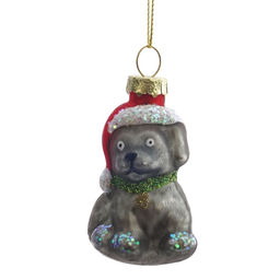 Украшение новогоднее "Собачка", L4 W4 H7 см, 2в.