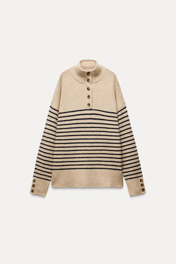 HIGH NECK KNIT SWEATER - Zara фото 4