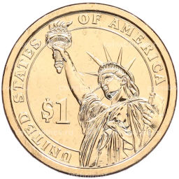 Монета 1 доллар 2012 года (Р) США 24-й президент США Гровер Кливленд