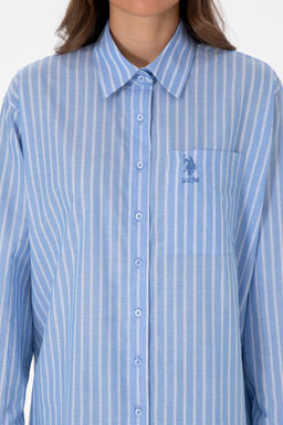 Kad_n A__k Mavi Uzun Kollu G_mlek Sepette S_rpriz _ndirim - U.s. polo assn фото 6