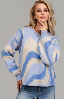 Вязаный трикотажный джемпер ,в составе ШЕРСТЬ - Sahar art lab фото 11