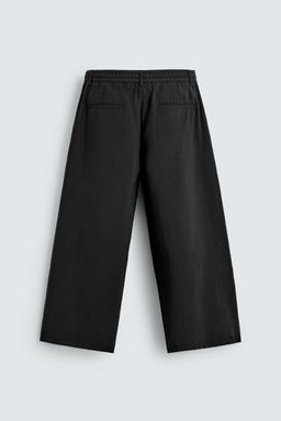 PANTAL?N FLUIDO PLIEGUES / Negro - Zara фото 7
