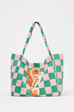 FABRIC DESIGN TOTE BAG - Zara фото 2