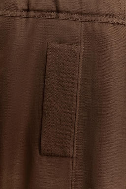 CHALECO CON LINO CINTUR?N / Marr?n - Zara фото 4