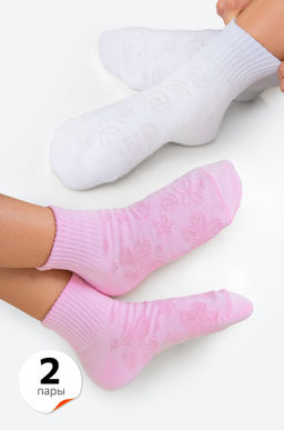 Носки для девочки с ажурным рисунком 2 пары Happy Fox