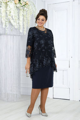 Платье Ninele 7431-Р темно-синий - Mira fashion фото 1228