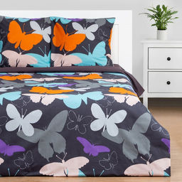 Постельное бельё Этель 2 сп Butterflies 175х215 см, 200х220 см, 70х70 см - 2 шт  фото 8