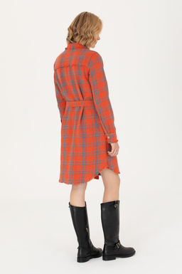 Kad_n Turuncu Jean Elbise - U.s. polo assn фото 5