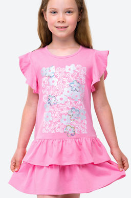 Летнее хлопковое платье для девочки Happy Fox