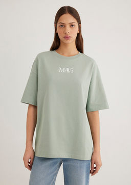 Mavi Logo Bask?l? Yesil Tisort фото 4