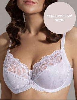 Бюстгальтер Misstyle 2530 Серебристый пион