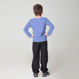 Тельняшка-фуфайка военного, детская, р. 32, рост 122 см - Страна карнавалия фото 2