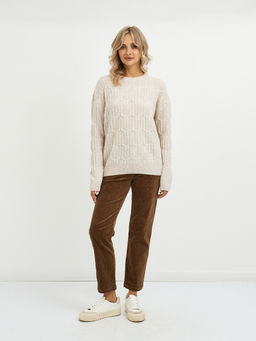 джемпер женский бежевый из шерсти - Glenfield фото 2