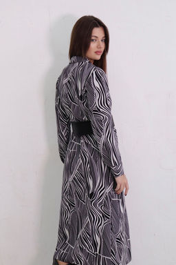 Платье-рубашка с английским воротником принт - Martichelli фото 392