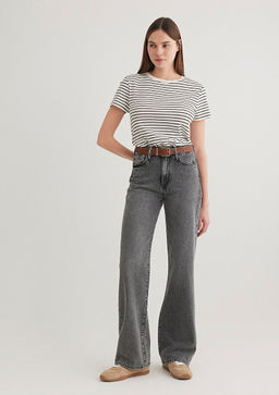 Victoria Classic Denim Koyu Gri Jean Pantolon - Mavi фото 2