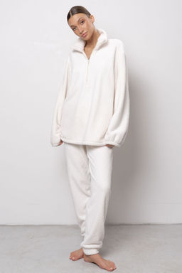 Джемпер унисекс из теплой плюшевой ткани 6711U-30150.1H-121 - Almando melado фото 4