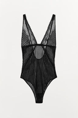 PLEATED LACE BODYSUIT - Zara фото 6