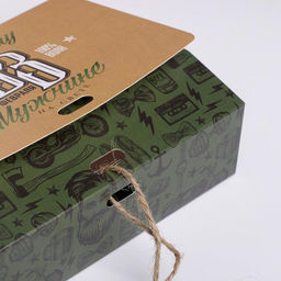 Цена за 3 шт. Коробка подарочная складная, упаковка, С 23 февраля, 16.5?12?5 см