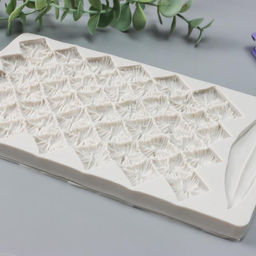 Силиконовый молд, форма для заливки «Фон - Ананас», 2 предмета, 20.3×11.5×1 см