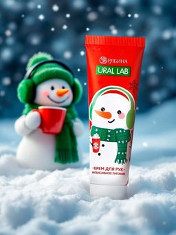 Цена за 3 шт. Крем для рук Снеговик, 30 мл, URAL LAB  фото 8