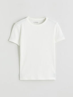 Bisiklet Yaka Basic K?z ?ocuk Ti??rt