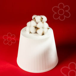 Декор для творчества «Сухие цветы хлопка» на проволоке, 3 шт.