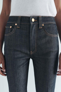 ZW COLLECTION BOOTCUT HIGH-WAIST CROPPED JEANS - Zara фото 5