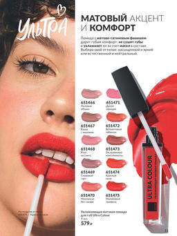 Увлажняющая жидкая матовая губная помада Ultra Colour, 4 мл - Avon фото 19