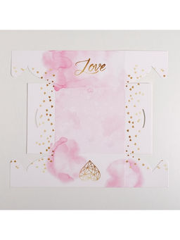 Цена за 5 шт. Коробка для капкейков, кондитерская упаковка, 4 ячейки «Love», 16×16×7.5 см