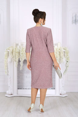 Платье Ninele 7499 пудра  фото 9