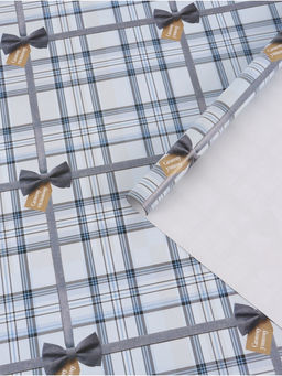 Цена за 10 шт. Бумага упаковочная глянцевая Клеточка, 70 ? 100 см