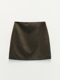 Мини юбка из искусственной замши / Zarina